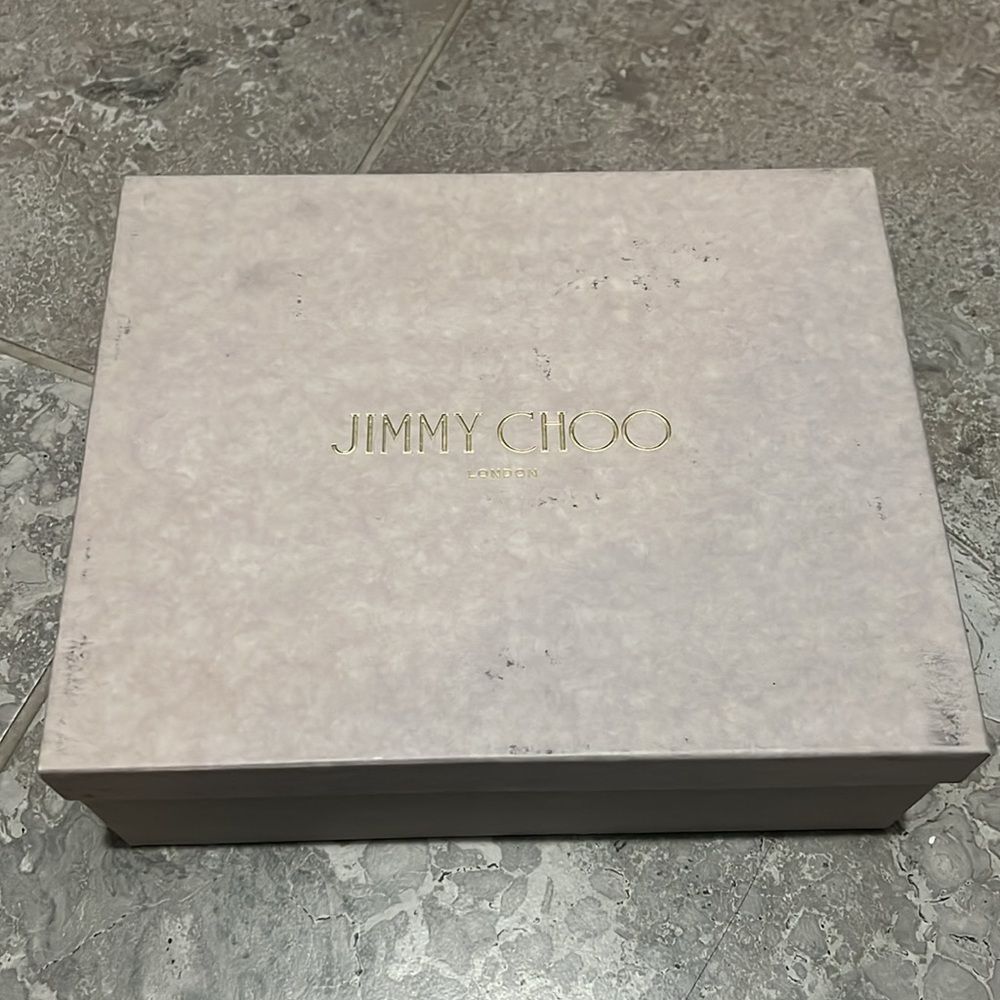 Jimmy Choo Basil Ankle Strap High Heel Black Sandals, New, Size 35 - Picture 15 of 16